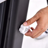 Soozier 2.0 HP Electric Folding Treadmill Machine 16'' Wide Tread Belt w/ LED Display 12 Pre-Set Programs 7.5 MPH Max Speed w/ Cup Holder & Mobile Phone Space - Black(m-9)