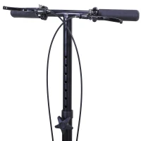 HOMCOM Medical Foldable Steerable Leg Knee Walker Scooter with Basket Attachment - Black(m-8)