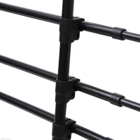 PawHut Expandable Metal Dog Partition Pet Car Barrier, Black, 33.5-inch - 59-inch Wide, 33.5-inch- 50.4-inchHigh(m-8)