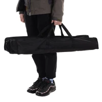 Outsunny 35" Portable Camping Table Lightweight Outdoor Picnic Table with Work Surface and Adjustable Height(m-7)