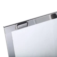 HOMCOM Vertical 24" x 16" Stainless Steel Bathroom Wall-Mounted Glass Medicine Cabinet(m-15)