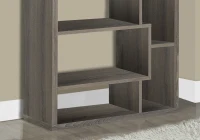 Monarch 72"H Modern Backless Bookcase with Asymmetrical Shelves - Dark Taupe(m-3)