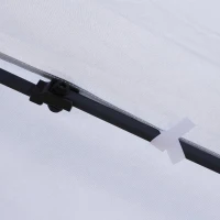 Outsunny 10' x 20' Pop Up Canopy Tent with Netting, Heavy Duty Large Party Tent, Instant Sun Shelter with Carry Bag for Backyard Garden Patio, Cream White(m-11)