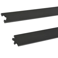 HOMCOM Sliding Barn Door Kits Hardware Closet Set Track System for Double Wooden Door Industrial Wheel Style Roller(m-7)