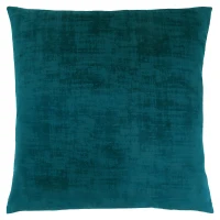 Monarch 18" x 18" Brushed Velvet Decorative Throw Pillow (1 pc) - Turquoise(m-1)