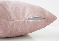 Monarch 18" x 18" Feathered Velvet Throw Pillow (1 pc) - Light Pink(m-3)