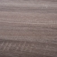 Open Box HomCom Rustic Industrial Minimal Two Tier Wooden Accent End Table - Light Brown Woodgrain(m-10)