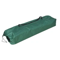 Outsunny 2 Person Folding Camping Cot for Adults, 50" Extra Wide Outdoor Portable Sleeping Cot with Carry Bag, Elevated Camping Bed, Beach Hiking, Green(m-12)