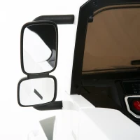 Open Box Aosom 12V Mercedes-Benz Zetros Kids Ride On Car Off Road Truck with Remote Control - White(m-13)