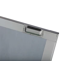 HOMCOM Vertical 24" x 16" Stainless Steel Bathroom Wall-Mounted Glass Medicine Cabinet(m-8)