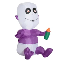 Open Box HOMCOM 5’ Outdoor Inflatable Halloween Decoration - Spooky Baby with Bottle(m-1)