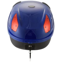 HOMCOM Motorcycle Trunk Tour Tail Box Luggage Storage Case  17L Capacity(m-1)