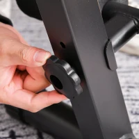 Soozier Foldable Multifunctional Sit Up Dumbbell Bench Adjustable Exercise with Resistant Rope for Home, Office and Gym, Black(m-19)