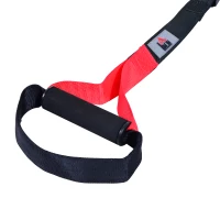 HOMCOM Suspension Body Training Strap - Red&Black(m-4)
