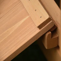 PawHut Wood Chicken Coop Poultry Hen House w/ nesting box Backyard(m-7)