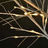 Outsunny 6Ft Birch Tree Fairy Light with 8 Light Modes and 88 LED Warm White Lights, Garden Decorative Lighted Twigs Tree for Festival, Party, Christmas, Indoor/Outdoor Use(m-8)