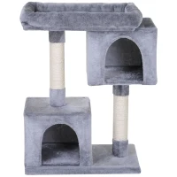 PawHut Multi-Level Cat Tree with Sisal-Covered Scratching Posts Large Perch(m-7)