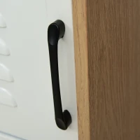 Vinsetto Storage Cabinet Organizer with 2 Doored Shelves Home Office File Cabinet Natural White(m-11)