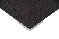 Outsunny 7pcs Rattan Sofa Set Outdoor Wicker Sectional Set Garden Patio Furniture Reclining Seat Ottoman w/ Pillow and Cushion Aluminum Frame(m-6)