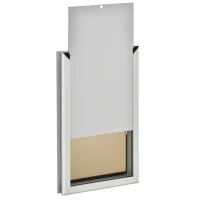 PawHut 2 Way Locking Pet Doggie Door,  w/ Magnetic Closure, for Pets up to 110 lbs(m-8)