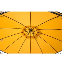 Outsunny Φ11.5'x9.2' 2 Tier Sun Shelter Canopy Gazebo Tent w/ Curtain Orange(m-5)