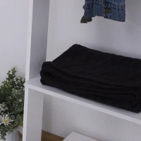 HOMCOM 3 Tier Leaning Ladder Shelf Wall Storage Display Rack Bookcase Plant Flower Stand White, (26.25"Lx15.25"Wx77.25"H)(m-10)