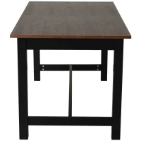 HomCom Expandable Folding Kitchen Dining Table with Elegant Natural Wood Design & Sturdy Construction - Walnut(m-11)