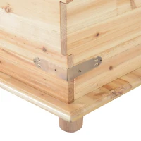 HOMCOM Wooden Storage Trunk Box Crate Case Craft Organizer Home(m-9)