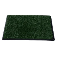 PawHut 3 layer Dog Toilet Pet Puppy Mat Tray Training Patio Grass Indoor Poop Trainer(m-1)