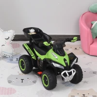 Aosom Kids ATV Motorcycle Quad Car Battery Powered Electric Ride On for 18-36 Months(m-8)