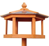 Deluxe Wood Gazebo Bird Feeder(m-1)