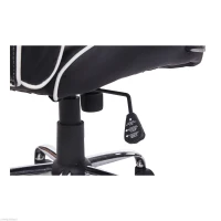 HOMCOM High Back Executive Racing Office Chair PU Leather Swivel Computer Desk Seat Black and White"(m-8)