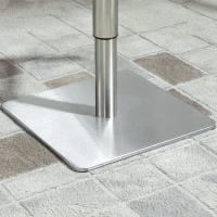 HOMCOM Vintage PU Leather Bar Stool with Stainless Steel Base, Adjustable Counter Height Bar Chair Swivel Barstool with Back, Footrest, Brown(m-15)