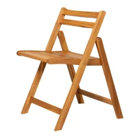 Outsunny 5pcs Acacia Wood Dining Set Expandable Table Compact Folding Chair(m-8)
