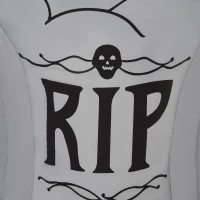 HOMCOM 5.1 ft Inflatable Ghosts with Tombstone, Halloween Outdoor LED Light Yard Display, Waterproof(m-13)