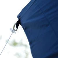 Outsunny 10’x15’ Outdoor Pop Up Party Tent Folding Wedding Gazebo Canopy with 4 Removable Sidewalls (Blue)(m-9)