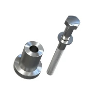 HOMCOM 8FT Modern STAINLESS STEEL Sliding Wood Barn Door Hardware Kit Track Set Door System Silver(m-7)