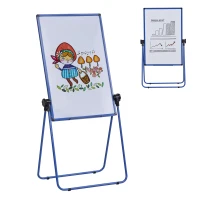 Vinsetto Foldable and Adjustable U-Stand Double Sided Whiteboard Chalkboard Easel(m-2)