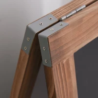 Vinsetto Magnetic A-Frame Sidewalk Chalkboard Sign 40” x 20” Sturdy Freestanding Wooden Sandwich Board with Eraser - Walnut(m-8)