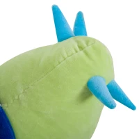 Qaba Kids Plush Rocking Horse Child Plush Ride On Toy Dinosaur Rocker with Realistic Sounds Green(m-9)