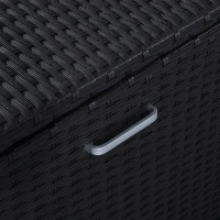 Outsunny Indoor Outdoor Rattan Garden Storage Box Unit Patio Furniture Chest(m-10)