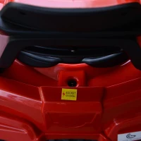 Aosom 12V Kids ATV Ride-on Four Wheeler Car with Bluetooth MP3 Real Working Headlights, Music/Radio Player, & Smooth Suspension, Red(m-12)