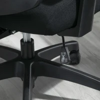 Vinsetto Ergonomic Mesh Office Chair with Lumbar Back Support, Swivel Rocking Computer Chair with Adjustable Height and Armrests for Home Office, Black(m-19)