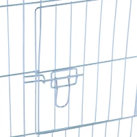 PawHut Outdoor Metal Kennel Enclosure for Small Animals Utilizable as Rabbit or Chicken Run, 87" x 41", Silver & Green(m-10)