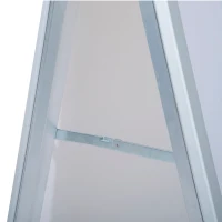 HOMCOM Sidewalk A-Frame Sign Board Free Standing Pavement Sign Display Poster Double Sided Whiteboard Sign Outdoor Shop Memo Board(m-7)