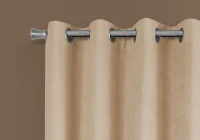 Monarch 54" x 84" Room Darkening Washable Micro Suede Curtain Panels (Set of 2) - Beige(m-3)