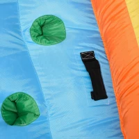 Outsunny Giraffe Style Kids Inflatable Water Slide 4 in 1 Bounce House Slide Pool Gun Climbing Wall with 750W Air Blower for Summer Playland(m-13)