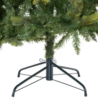 HOMCOM 7ft Artificial Christmas Tree Unlit with Metal Stand  2692 Tips Foldable Base(m-7)
