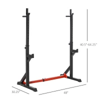 Soozier Barbell Rack Stand, Easily Adjustable Barbell Squat Rack for Home Gym Equipment, Strength Training Fitness Gift for Men & Women(m-3)