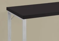 Monarch 48" Contemporary Simple Compact Office Computer Desk - Cappuccino / Silver Metal(m-3)